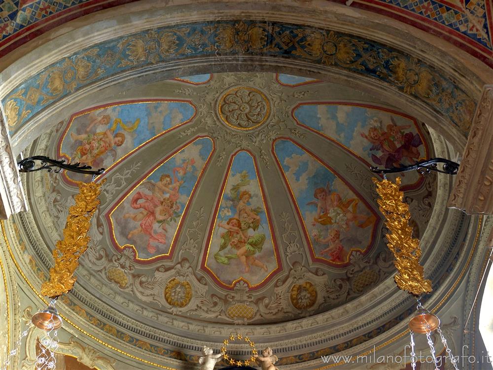 Soncino (Cremona) - Volta della cappella dell'Immacolata Concezione nella Pieve di Santa Maria Assunta